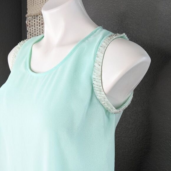 Xhilaration Mint Beaded Tank Top - Picture 4 of 9